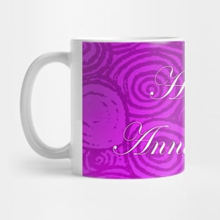 Anniversary Swirls Pink Mug